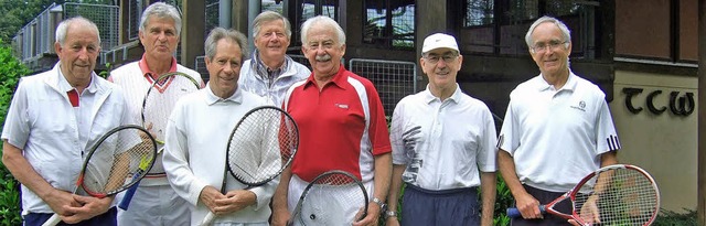 Die Senioren des TC Waldkirch wurden  ...e, Ludwig Friderich und Heinz Dufner.   | Foto: Klaus Person