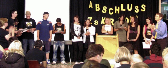 Zum Abschluss der Schulzeit wurde in der Eichendorffschule gefeiert.   | Foto: Nicole Mai