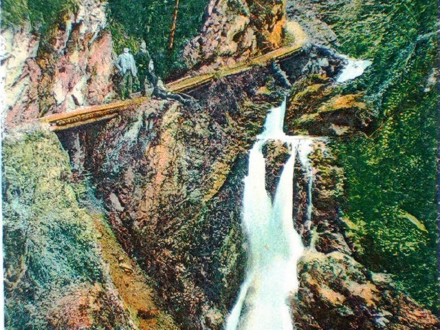 Die Lotenbachklamm vor 1905. Die Welt ...en Kahlschlge erfolgten erst um 1911.  | Foto: Friedbert Zapf