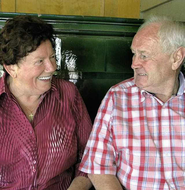 Elfriede und Berthold Leber sind seit 50 Jahren verheiratet.    | Foto: U. Spiegelhalter