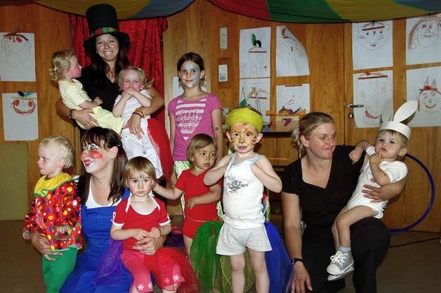 Großer Zirkus beim Kindergartenfest