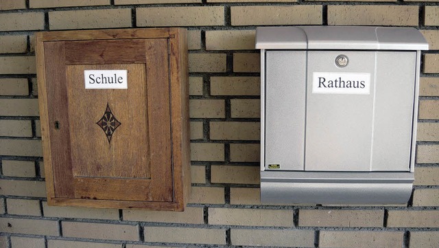 Fr ein Jahr eintrchtig nebeneinander...von Schule und Rathaus in Ringsheim.    | Foto: Adelbert Mutz