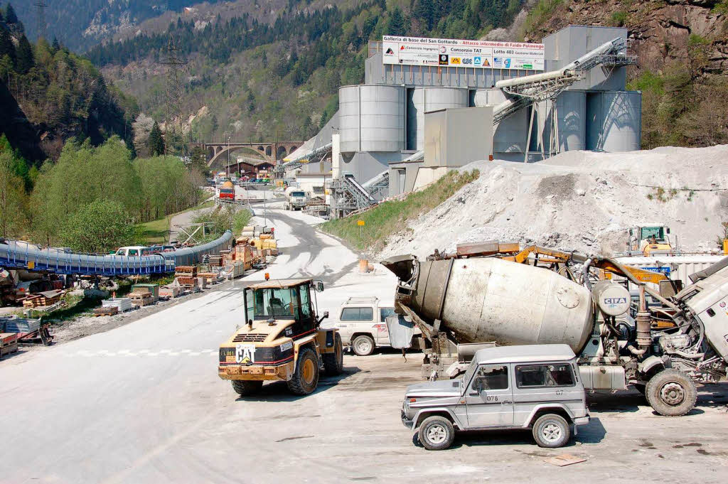 2007: Die   Baustelle  am Gotthard