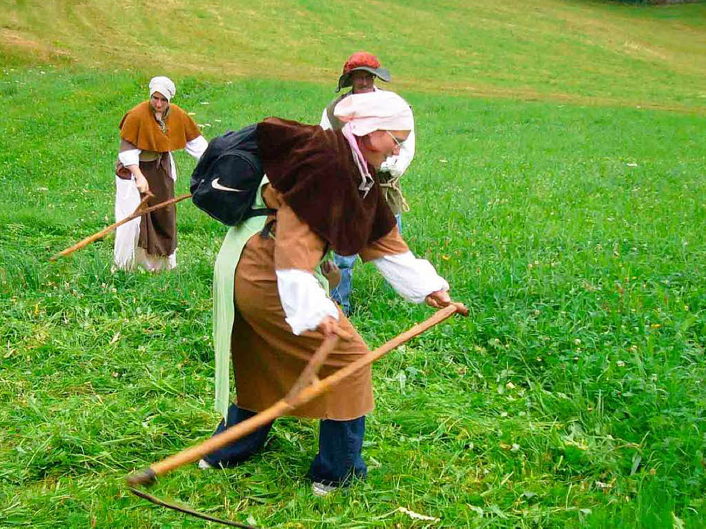 Bei der Erlebnistour Mittelalter begaben sich die Besucher in die Zeit des legendren Bauernhauptmanns Hans Mller