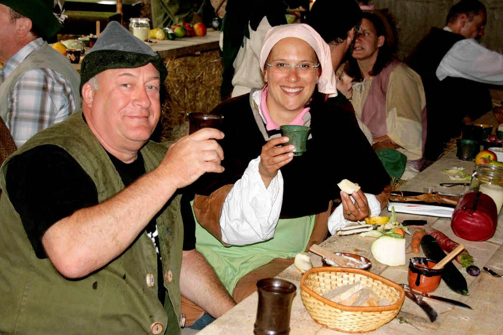 Bei der Erlebnistour Mittelalter begaben sich die Besucher in die Zeit des legendren Bauernhauptmanns Hans Mller