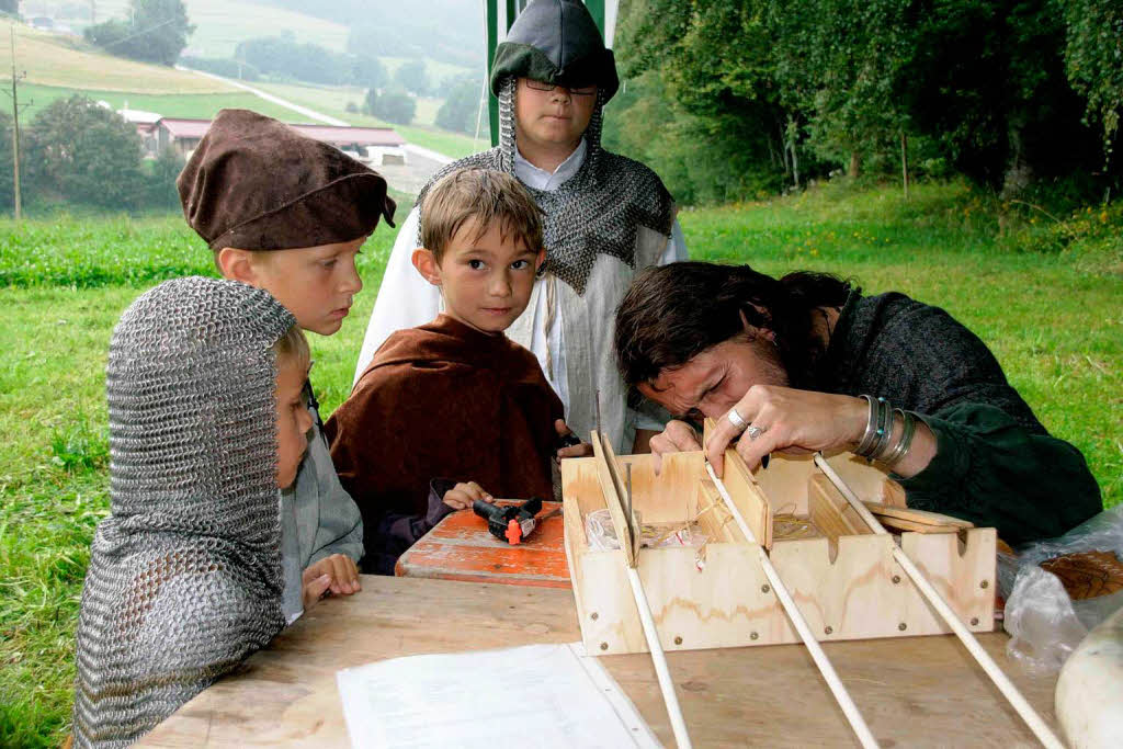 Bei der Erlebnistour Mittelalter begaben sich die Besucher in die Zeit des legendren Bauernhauptmanns Hans Mller