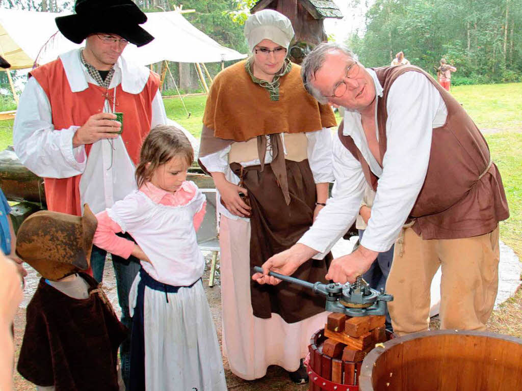 Bei der Erlebnistour Mittelalter begaben sich die Besucher in die Zeit des legendren Bauernhauptmanns Hans Mller