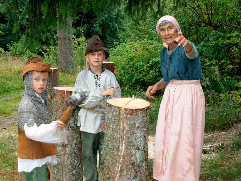 Bei der Erlebnistour Mittelalter begaben sich die Besucher in die Zeit des legendren Bauernhauptmanns Hans Mller