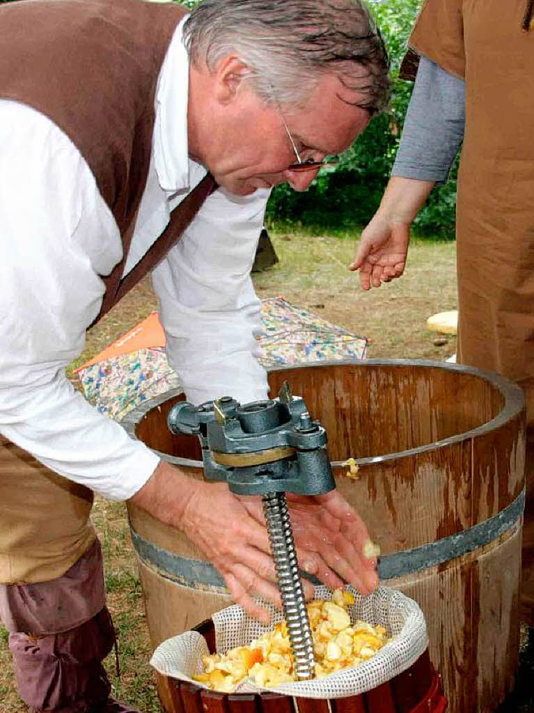 Bei der Erlebnistour Mittelalter begaben sich die Besucher in die Zeit des legendren Bauernhauptmanns Hans Mller