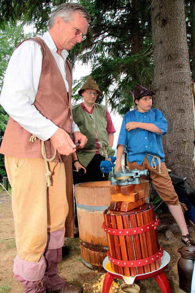 Bei der Erlebnistour Mittelalter begaben sich die Besucher in die Zeit des legendren Bauernhauptmanns Hans Mller