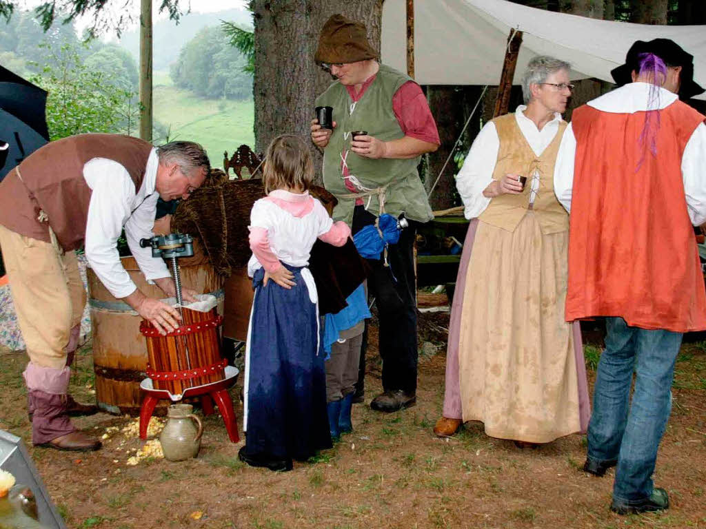 Bei der Erlebnistour Mittelalter begaben sich die Besucher in die Zeit des legendren Bauernhauptmanns Hans Mller