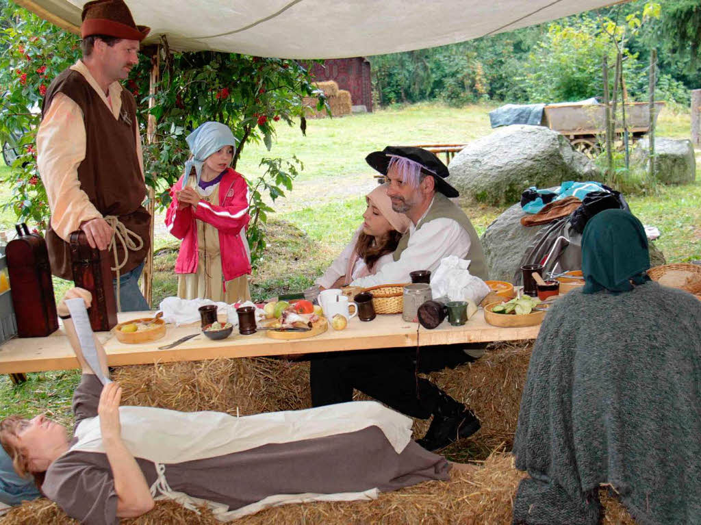 Bei der Erlebnistour Mittelalter begaben sich die Besucher in die Zeit des legendren Bauernhauptmanns Hans Mller