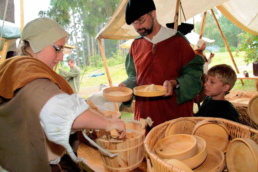 Bei der Erlebnistour Mittelalter begaben sich die Besucher in die Zeit des legendren Bauernhauptmanns Hans Mller