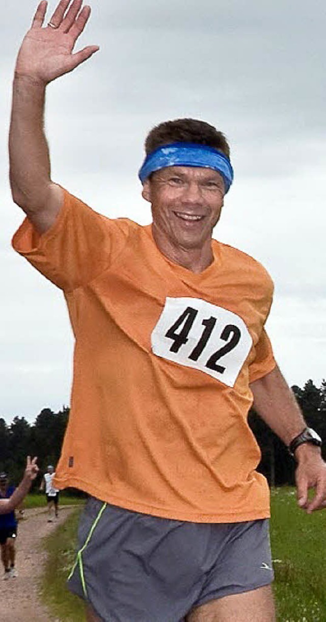 Huhu, herschauen! Beim Lauftreff des T...sprechparter ist Thomas Bauer (Foto).   | Foto: Vera Winter