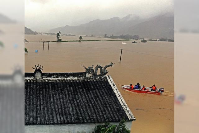 Taifun löst Fluchtwelle aus