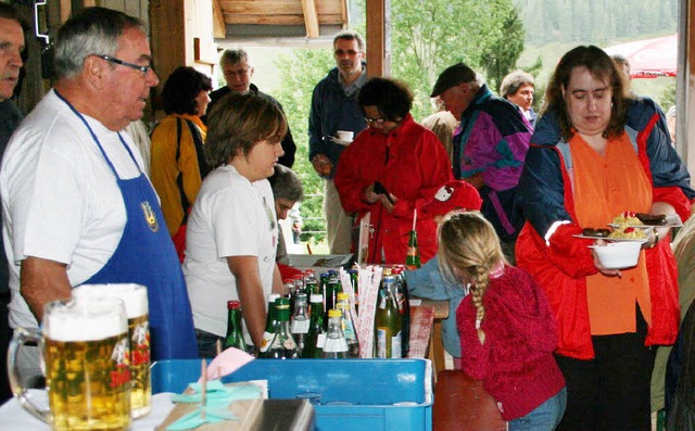 Am Kretzenrain fand das Menzenschwande...11; dieses Jahr ausnahmsweise drinnen.  | Foto: Lothar Kpfer