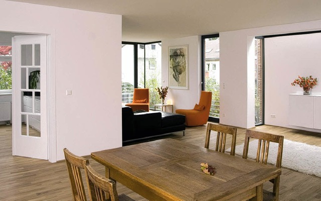 Grozgige und flexible Grundrisse sol...llen Umbau einer Wohnung ermglichen.   | Foto: Architektenkammer BW