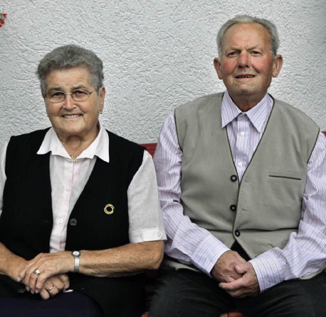 Augusta und Lothar Waldvogel feiern Goldene Hochzeit.   | Foto: Markus Straub