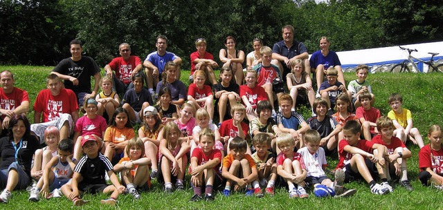 Das erste Jugendcamp des TV Sulz stie...em ging es aber  um  Spiele und Spa.   | Foto: Dieter Fleig