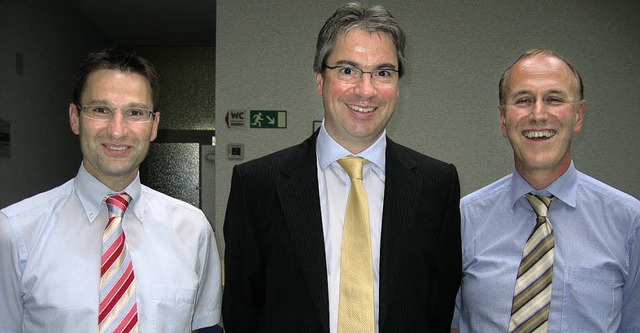Verbandsdirektor Markus Riesterer und ...kandidaten  Paul  Lauer (von links)     | Foto: Grziwa