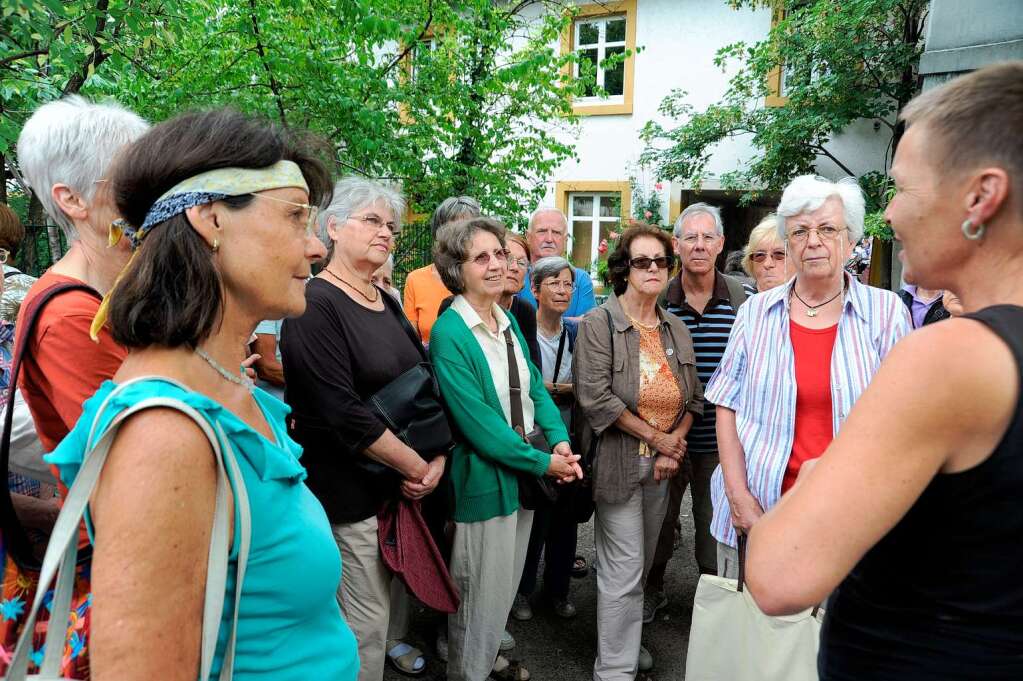 Leser und Leserinnen der BZ besuchten das Freiburger Grether Gelnde.