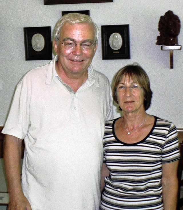 Hans Georg Brion und Ehefrau Barbara  ...immer im Hotel Riedhof in Meienheim.   | Foto: BZ