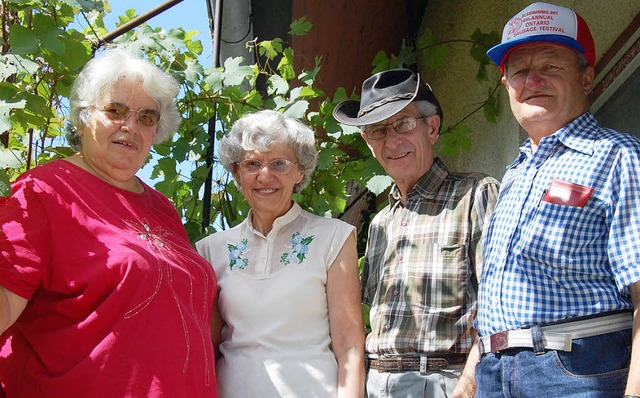 Besuch aus Kanada hatte das Ehepaar Wirth.  | Foto: margit nlle