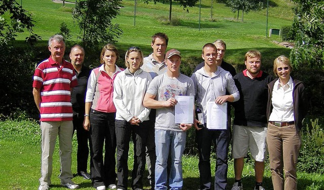 Beim Tag der offenen Tr veranstaltete... a Friend&#8220;: Hier das Siegerfoto   | Foto: Golfclub