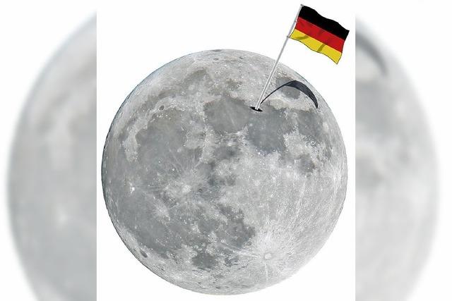 Die deutsche Flagge soll auf den Mond