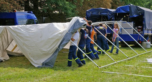 Am Landeslager der THW-Jugend   in Ebe...e Mllheimer  Jugendgruppe mit dabei.   | Foto: Privat