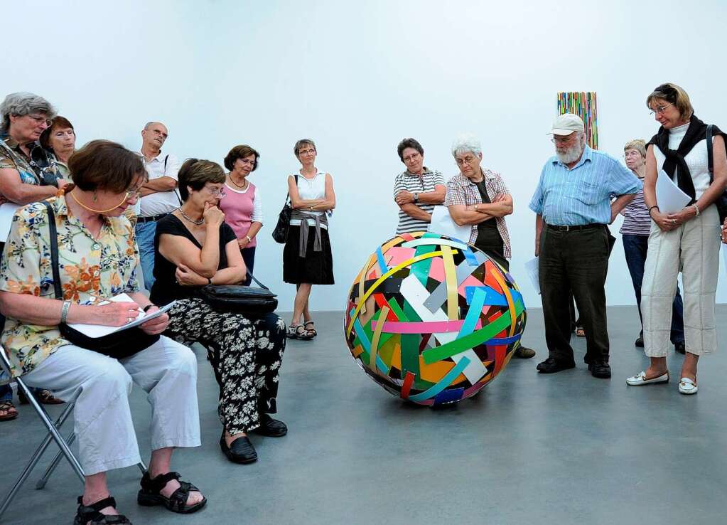 Im Rahmen der BZ-Ferienaktion bei Alexander Brkle kam bald die Frage auf: Was ist Kunst?