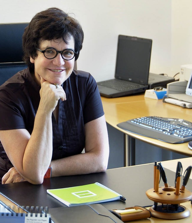 Charlotte Schubnell   vertritt zurzeit...sel im Friesenheimer Rathaus gesetzt.   | Foto: Peter Bomans