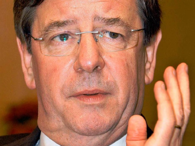 Hat nichts mehr zu verteilen: Finanzminister Willi Stchele (CDU).  | Foto: dpa