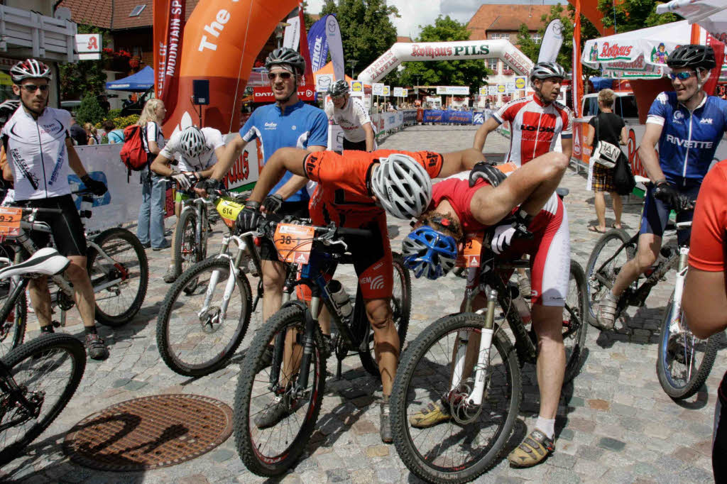 Grafenhausen als letzter Etappenort war auch in diesem Jahr fr das Mountainbike-Rennen 