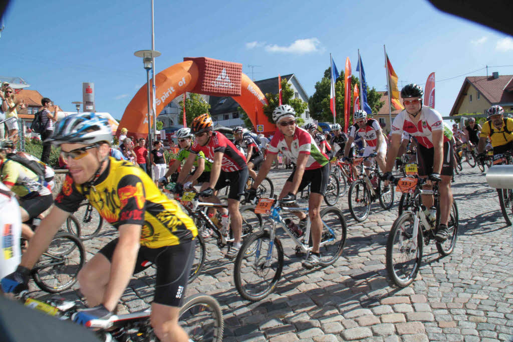 Grafenhausen als letzter Etappenort war auch in diesem Jahr fr das Mountainbike-Rennen 