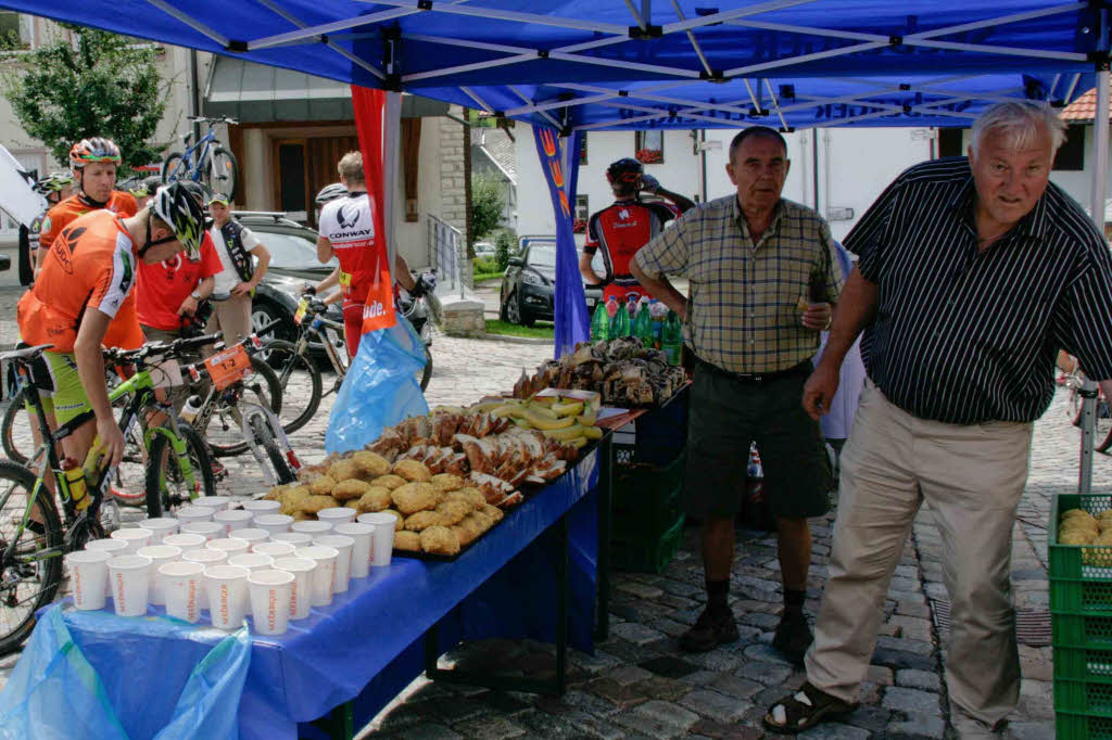 Grafenhausen als letzter Etappenort war auch in diesem Jahr fr das Mountainbike-Rennen 