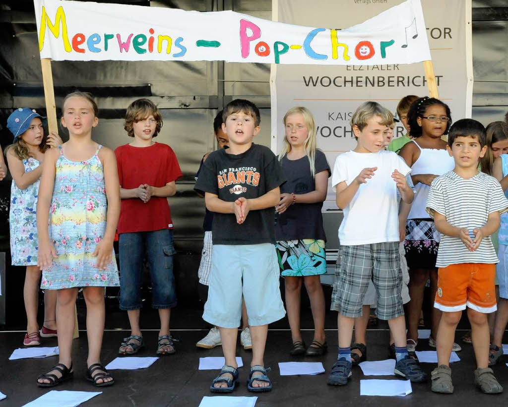 Kinder brauchen Liebe - der Meerwein Pop Chor sang nicht nur lustige sondern auch nachdenkliche Lieder