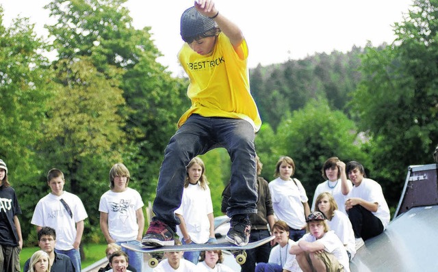 Kommendes Wochenende zeigen Skater in Hfingen, welche Tricks sie draufhaben.    | Foto: Sprich