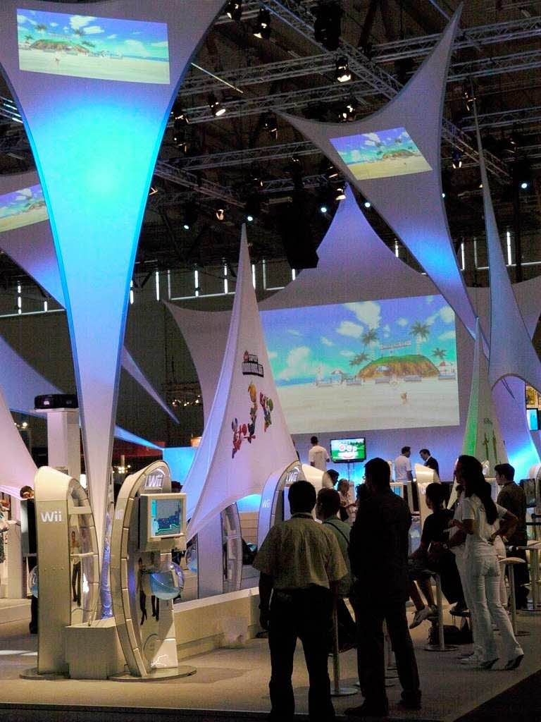 Neuen Ufern entgegen: Am Nintendo-Stand war optisch Segeln angesagt