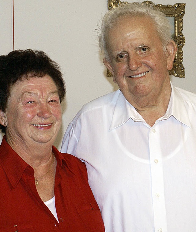 Inge und Erich Heinrich Biskupek feiern  Goldhochzeit.     | Foto: Probst