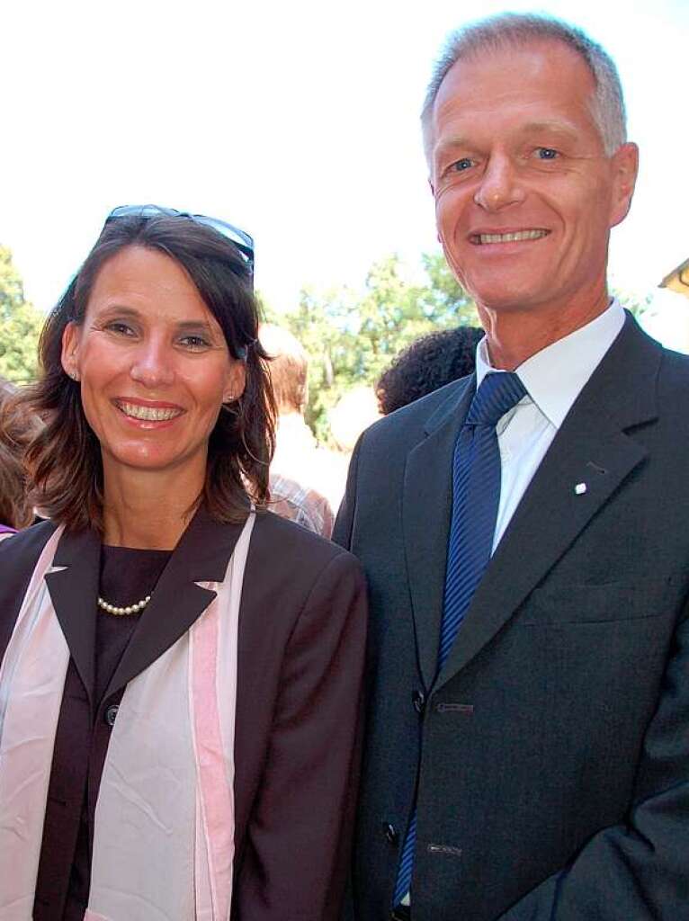 Bundestagsabgeordnete Rita Schwarzelhr-Sutter mit ihrem Mann Herbert Sutter.