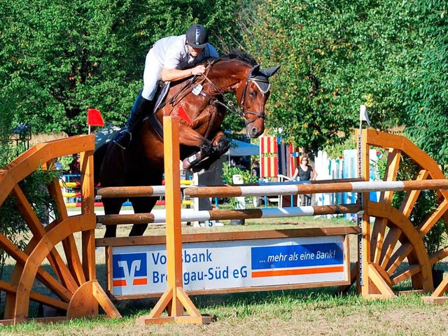 Beim Turnier  in Ihringen beeindruckten Ross und Reiter.  | Foto: Benjamin Bohn