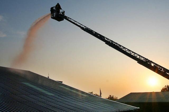 Am Fohrenwald kann das Lschwasser knapp werden