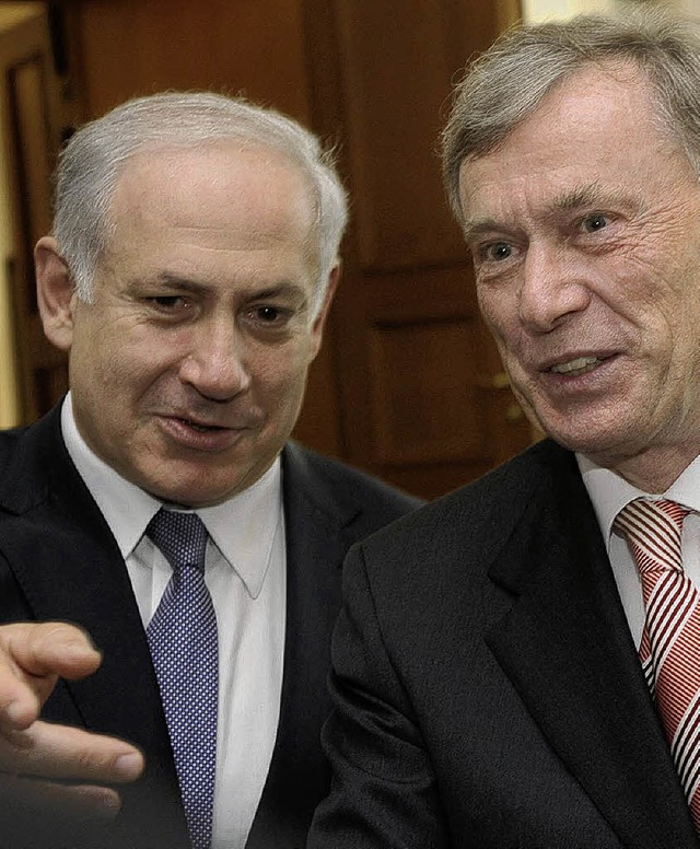 Wurde am Mittwoch von Bundesprsident ...en: Israels Premier Netanjahu (links)   | Foto: DPA