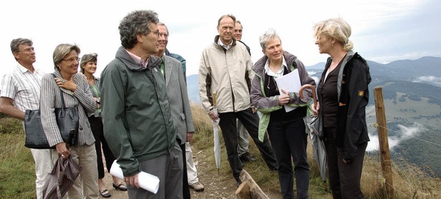 <Bildtext>Prsidentin Beate Jessel (re...rmeister Johann Meier (rechtes Foto).   | Foto: Karin Maier