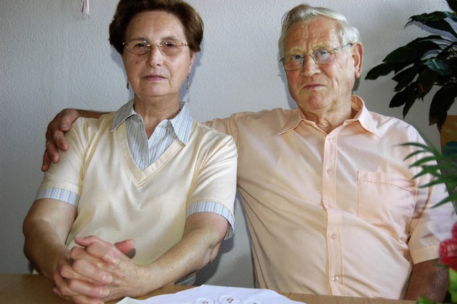 Zita und Paul Weide blicken auf fnfzig Ehejahre zurck.   | Foto: Paul Berger