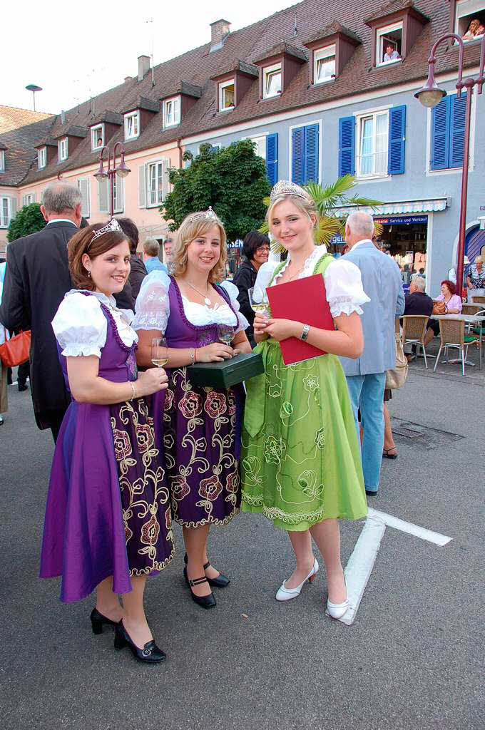 Impressionen von der Erffnung des 53. Weinfestes fr die Bereiche Kaiserstuhl und Tuniberg