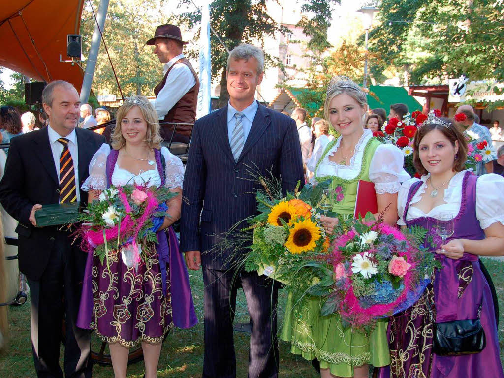 Impressionen von der Erffnung des 53. Weinfestes fr die Bereiche Kaiserstuhl und Tuniberg