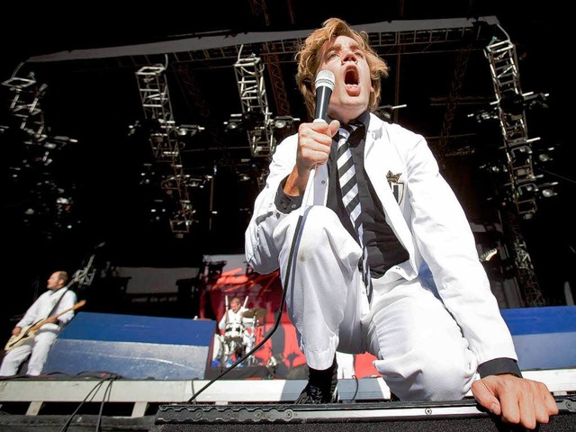 Enttuschten nicht: The Hives um Snger Howlin&#39; Pelle Almqvist  | Foto: dpa