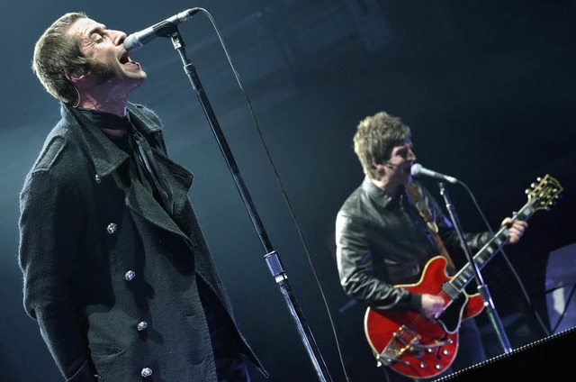 Nicht am Start, aber in aller Munde: L...e beiden Kpfe der Britpop-Band Oasis.  | Foto: ddp